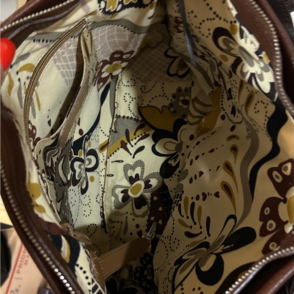 Brighton Brown Leather Hobo Shoulder Bag - Picture 5 of 12